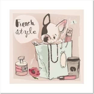 French Bulldog Style Posters and Art